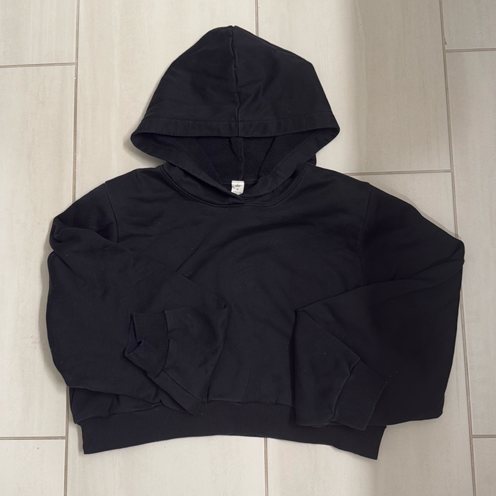 ALO Cropped Hooded Sweatshirt